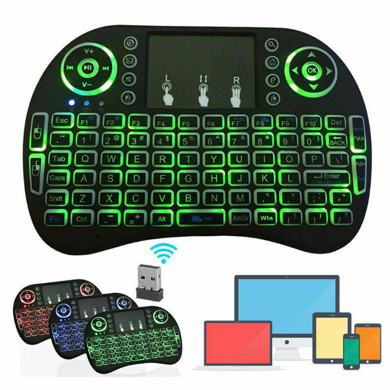 Mini 3 Backlit I8 2.4ghz Wireless Keyboard For Respberry Lg Tv Box Android Pc