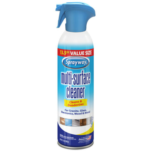 Sprayway Sw007r Fresh Scent Multi-surface Cleaner Spray 13.5 Oz. (pack Of 6)