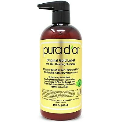 Pura D'or Dor Original Gold Label Anti-hair Thinning Shampoo With Biotin16oz