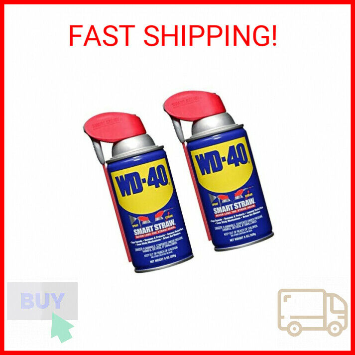 Wd-40 110057 Multi-use Product Spray With Smart Straw, 8 Oz. (pack Of 2)