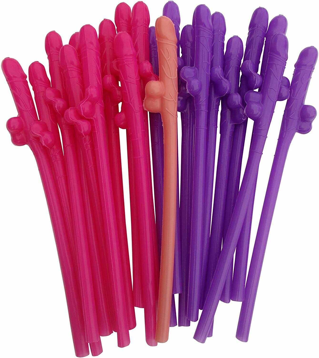 Mr. Happy Party Straws By Naughti Hottie - 21 Penis Straws