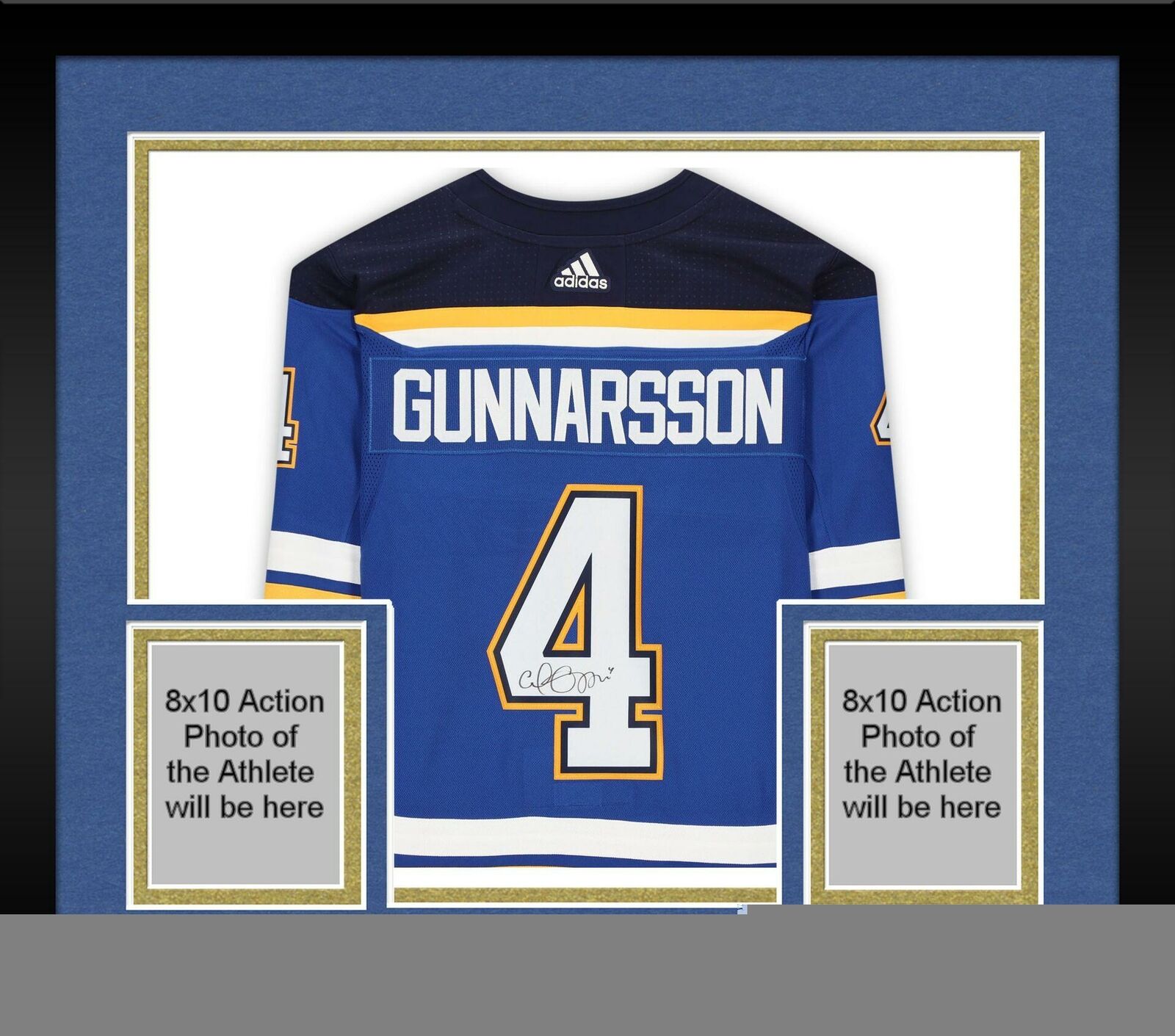 Frmd Carl Gunnarsson St Louis Blues Signed Blue Authentic Jersey & 2019 Sc Patch