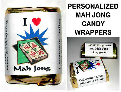 60 Mah Jong Party Candy Wrappers Favors