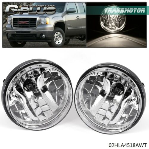 Fit For 07-13 Gmc Sierra 1500 2500 Clear Front Bumper Fog Lights Left&right