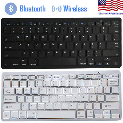 Universal Bluetooth 3.0 Slim Keyboard For Android Windows Ios Tablet Pc Laptop