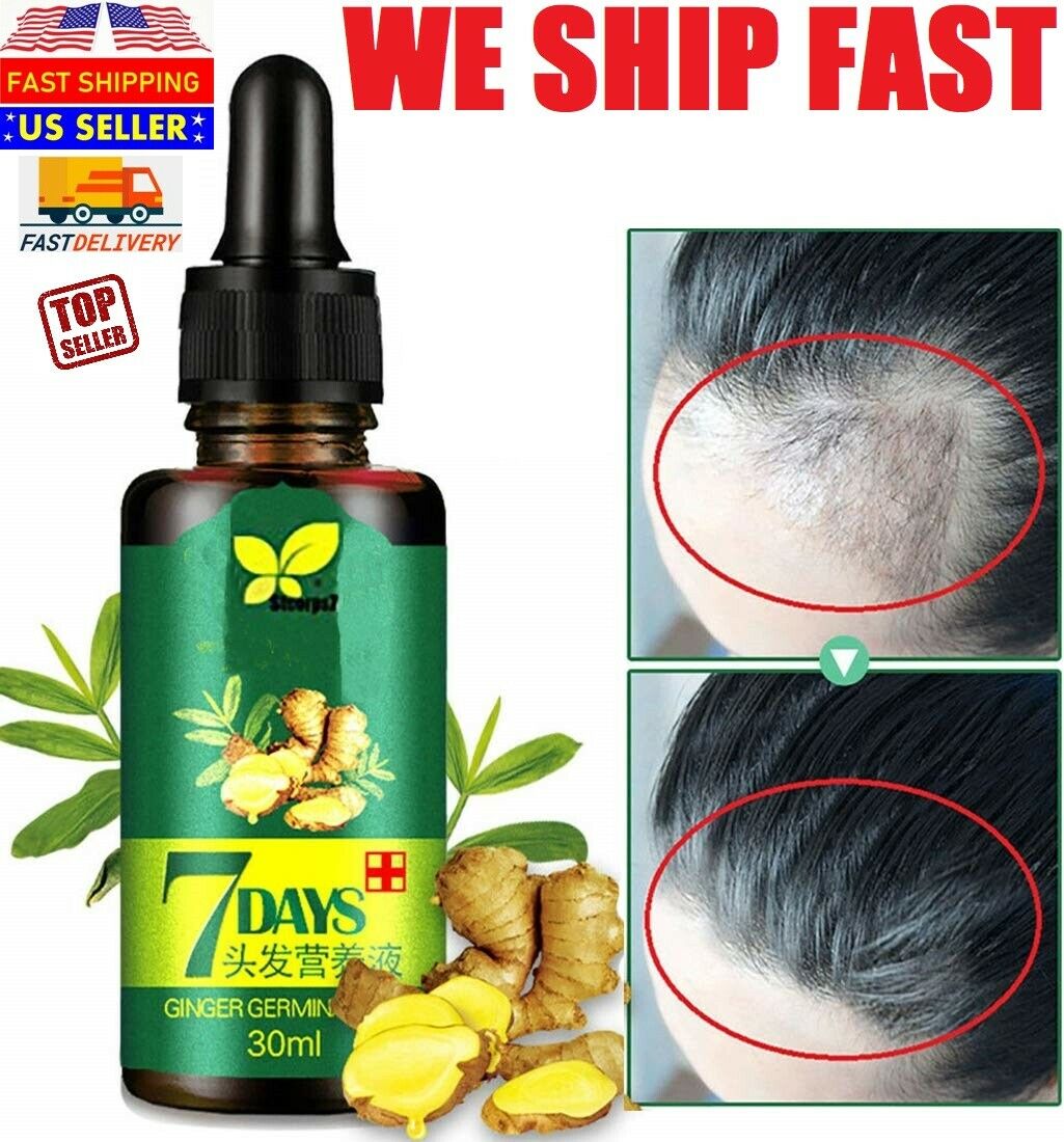 Regrow 7 Day Ginger Hair Oil Germinal Growth Serum Hairdressing Loss Treatment