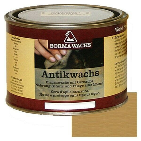Beeswax Wood Antique Wax Borma Maintenance 16.9oz Can In The Color