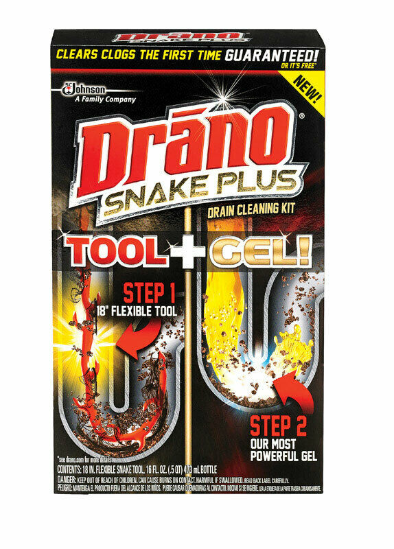 Drano 70241 Snake Plus Drain Cleaning Kit