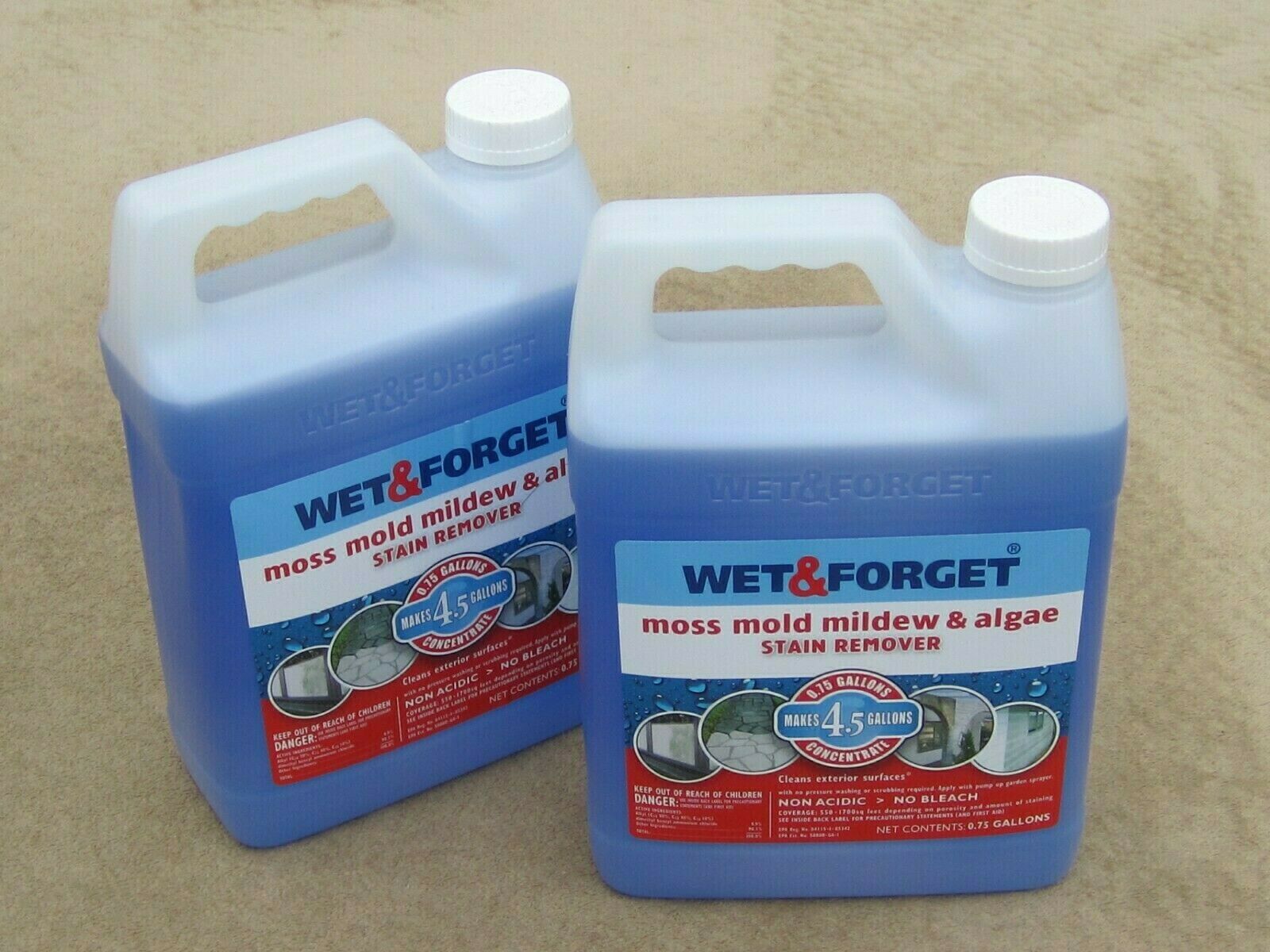(2) Wet & Forget Moss Mold Mildew & Algae Stain Remover - New