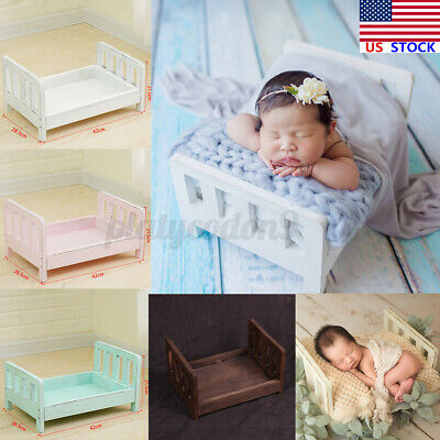 Us Wooden Newborn Baby Wooden Seat Photography Photo Prop Infant Posing Bo
