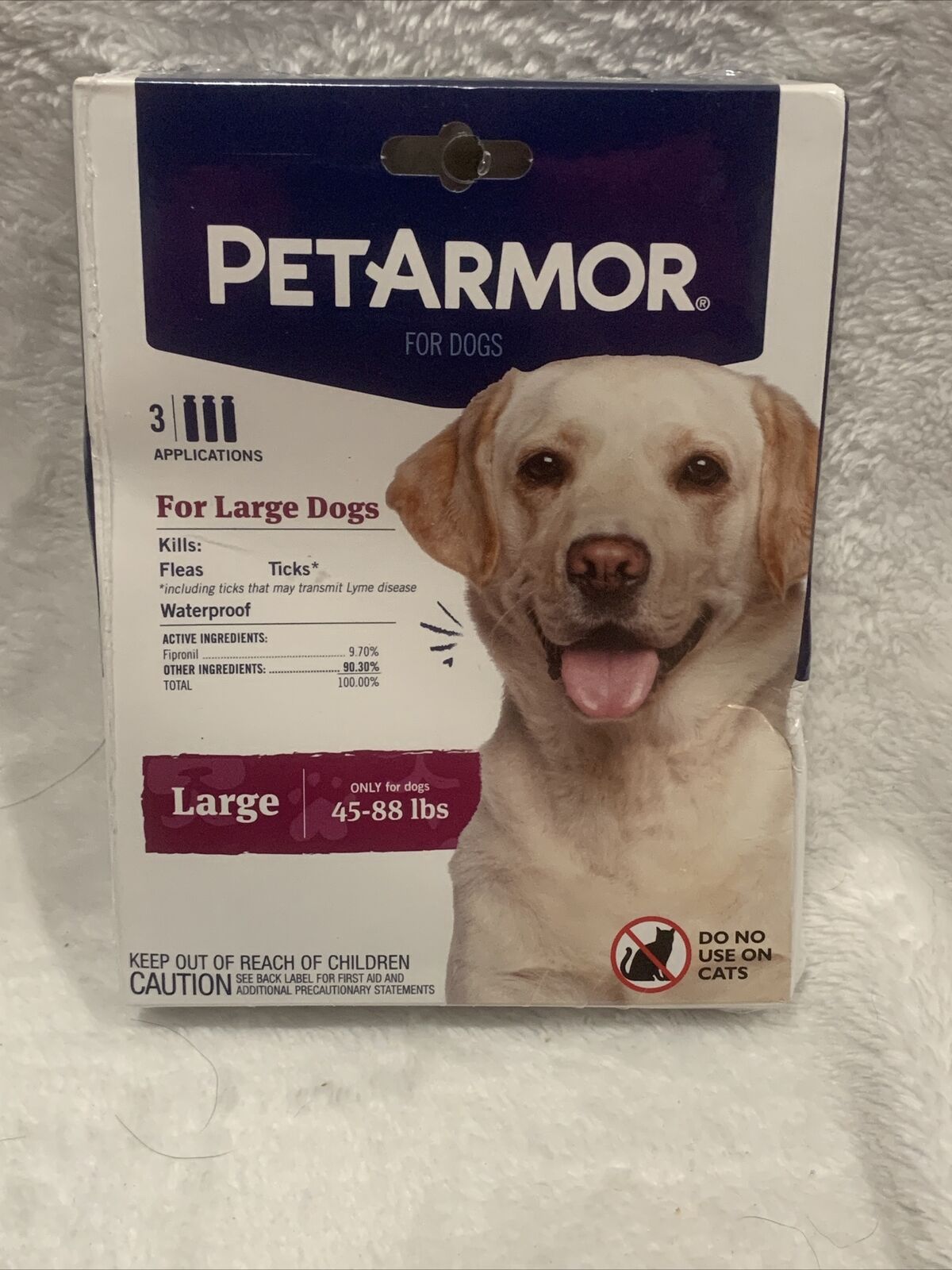 Petarmor Flea And Tick Treatment For Large Dogs (45-88 Pounds) 3 Count