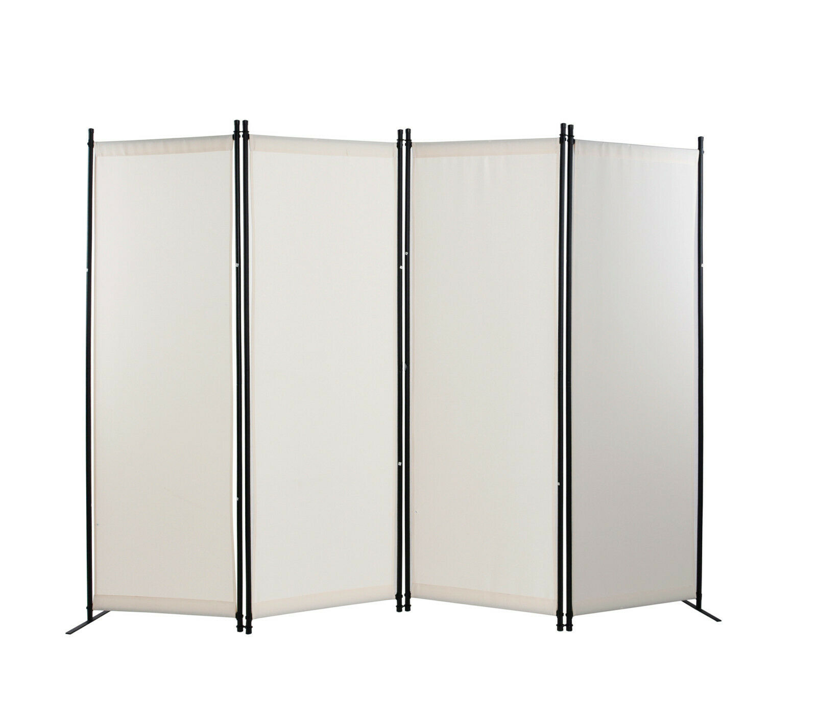 4 Panel Room Divider Privacy Screens Home Office Accents Furniture Folding Steel