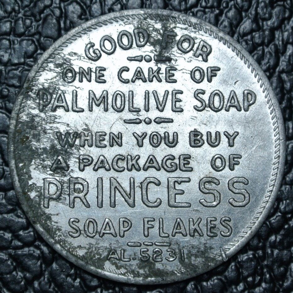 Palmolive Soap Token - Good For One Cake Of Soap When Purchase Princess Flakes