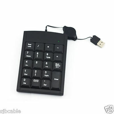 Usb 19 Keys Numeric Number Num Pad Keypad Keyboard For Laptop Notebook Us Seller
