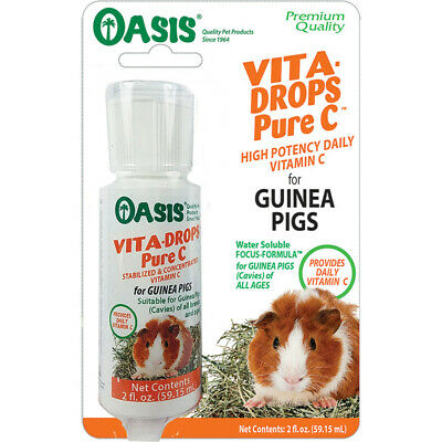 Oasis Vita-drops Pure Vitamin C For Guinea Pigs 2oz Free Shipping