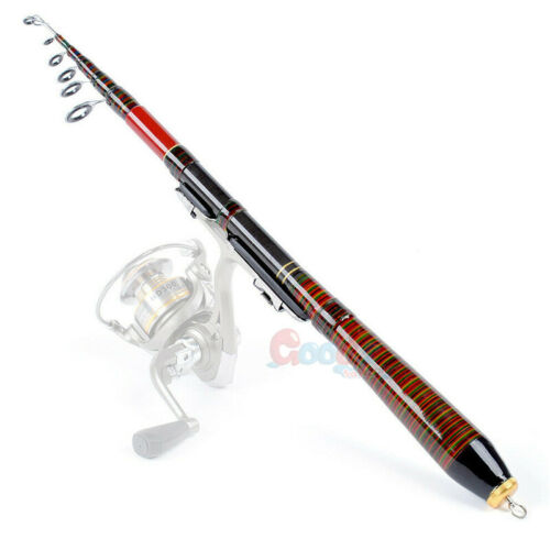 2.1m Fishing Rod Ultralight Carbon Fiber Telescopic Portable Sea Spinning Pole