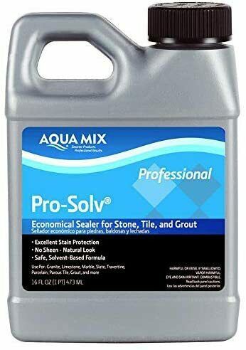 Aqua Mix 100057 Pro-solv Economical Sealer For Stone, Tile And Grout Pint 16 Oz