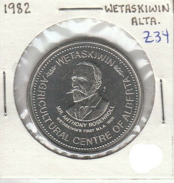 Canada Trade Dollar - Circulated - Wetaskiwin Alberta 1982 - Z34