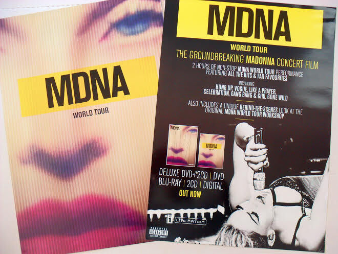 Madonna "mdna World Tour" Thailand Promo Poster - Pop, Dance, Electronic Music