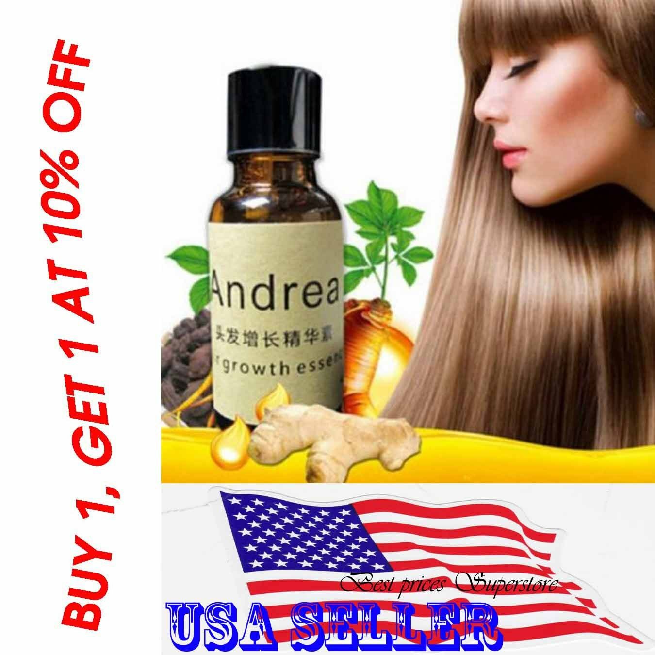 Andrea Hair Growth Essence Hair Loss Treatment Ginger Sunburst Raise Dense 20 Ml