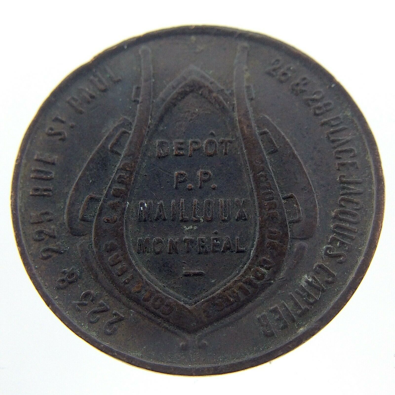 Balmoral Oil Ludger Gravel Depot Pp Mailloux Montreal Merchant Medallion N262