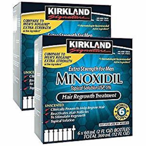 Kirkland Minoxidil 5% Extra Strength Men Hair Regrowth 12 Month Supply, 12/2022