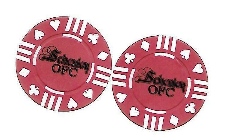 Q219 Poker Chip - Schenley Ofc Canadian Made Whisky - New - 1 9/16"