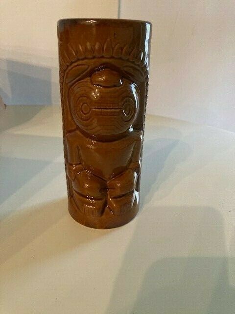 Tiki Cup Brown 6" Dw114 Excellent Condition