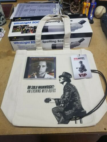 Rufus Wainwright Oh Solo Tote Bag Evening With Rufus Live Vip Cd