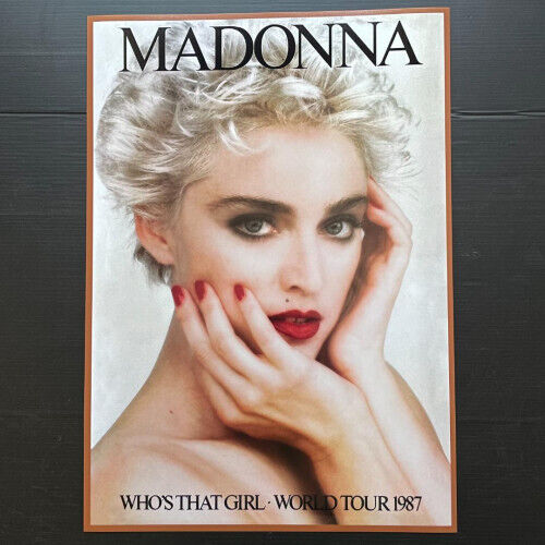 Madonna Whos That Girl Official 1987 Tour Poster Reproduction Small Poster Japan