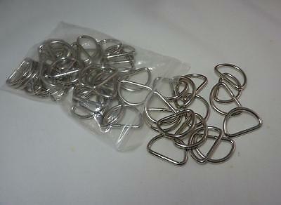 1 Inch D Ring Metal Dee Rings Webbing Strapping Craft Supplies New