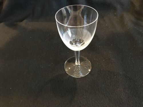 Moser Royal Crystal Glass Red Wine 5 7/8" Made In Czech Republic Diamond Cut