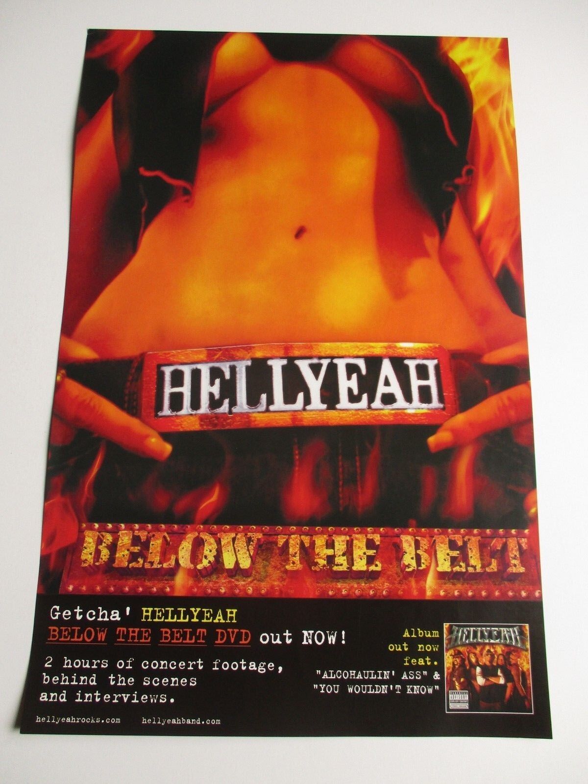 Hellyeah Below The Belt 2 Sided Poster Mudvayne By The People.. 11x17 Promo New