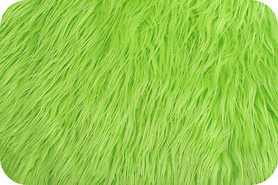 Lime Green Mongolian Faux Fur Photo Prop Newborn Nest 18 X 20 Inches Photography