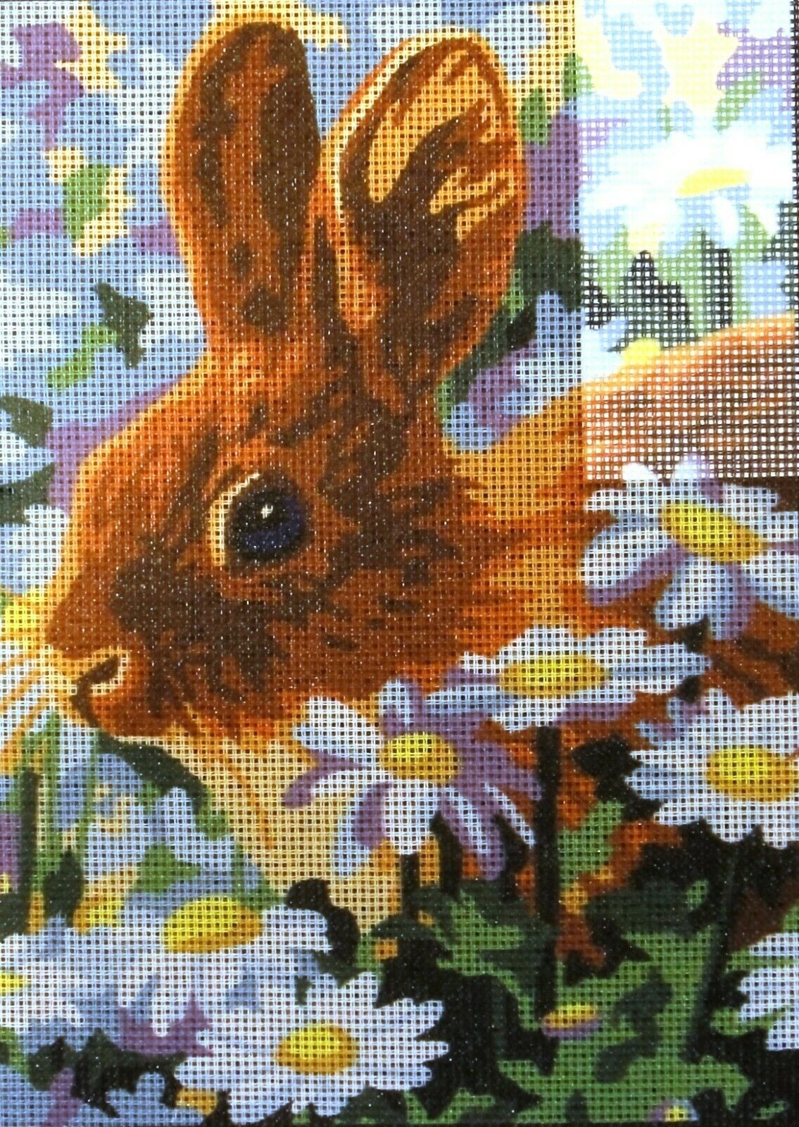 "little Bunny" Printed Needlepoint Tapestry  Canvas 6329
