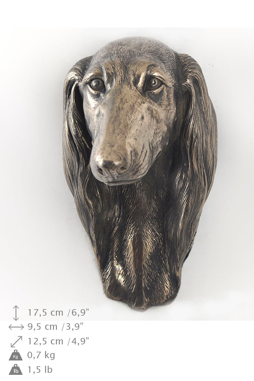 Saluki Dog Statuette To Hang On The Wall, Art Dog , Ca
