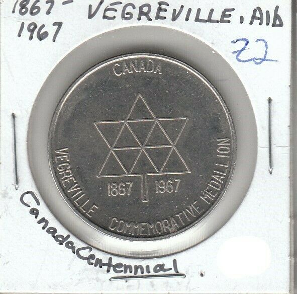 Canada Medallion - Circulated - Vegreville Alberta - 1967 Centennial - Z2