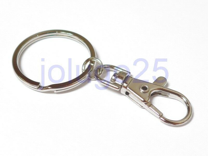 Lot Of 25 50 100 Key Ring With Swivel Clasp 1 Inch Key Rings Lobster Clasps K42