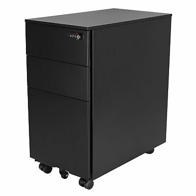 Wework Steel 3 Drawer File Cabinet Undr Desk Pedestal Fully Assmbld-key Not Incl