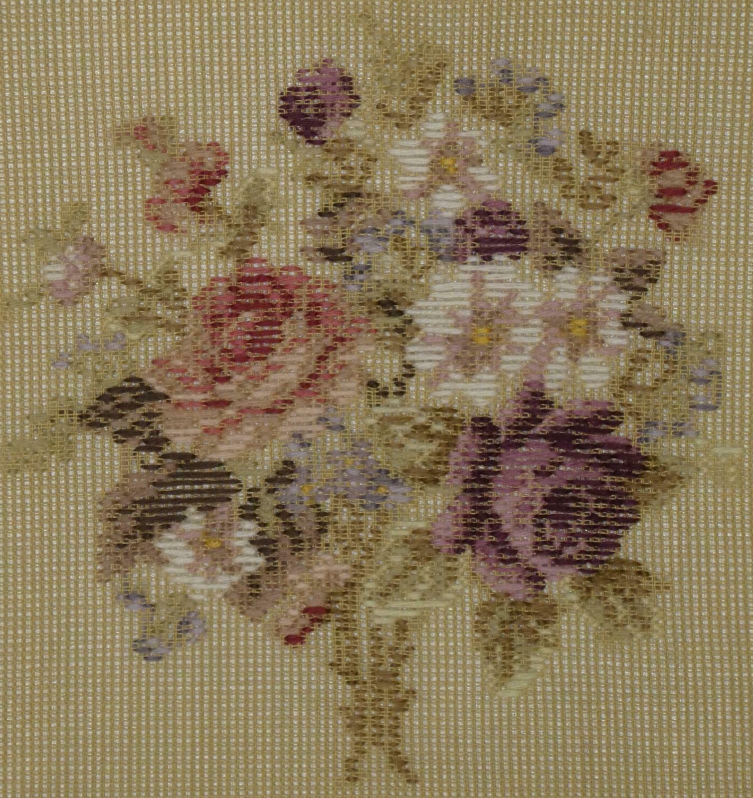 Tramme Tapestry/needlepoint Kit – Roses Design For Cushion Or Stool Top