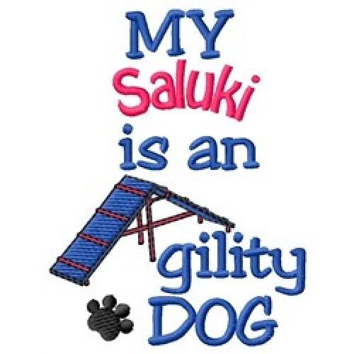 My Saluki Is An Agility Dog Fleece Jacket - Dc1828l Size S - Xxl