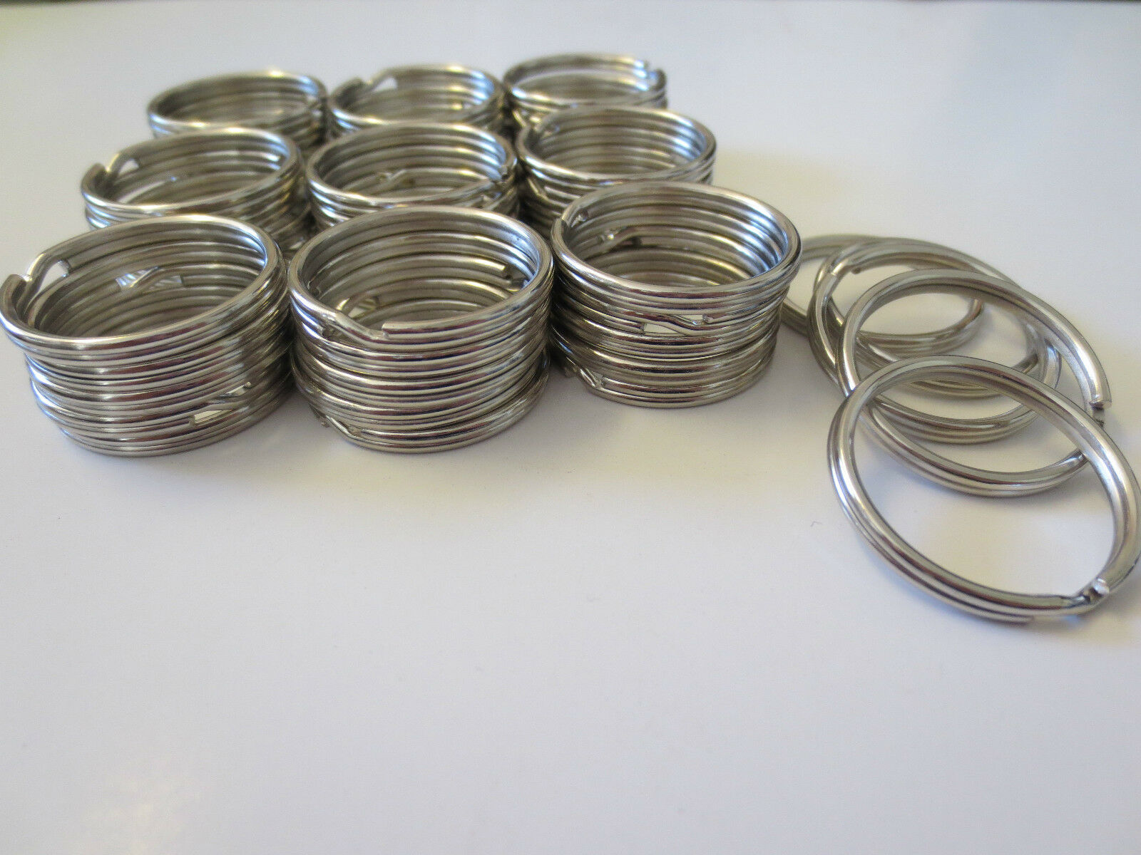 Wholesale Lot 1000,500,250,100...10 Split Rings Keyrings 1 1/8"(27mm) Diameter