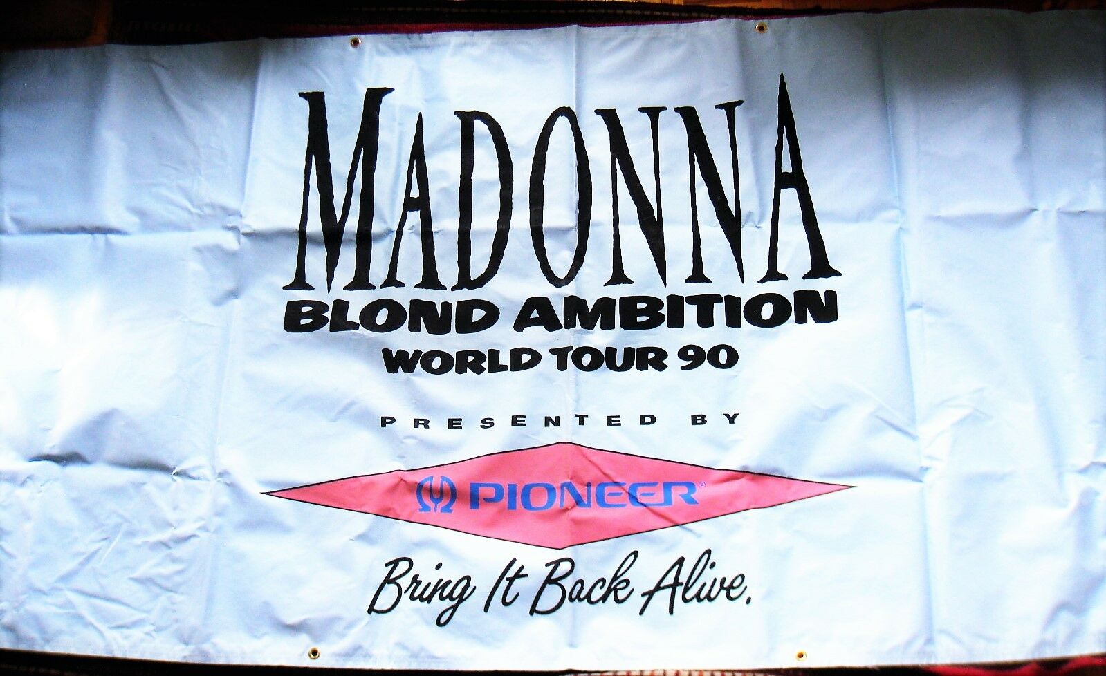 Madonna Massive Blond Ambition Tour Concert Banner La Venue Promo 4 Ft X 8 Ft Lp
