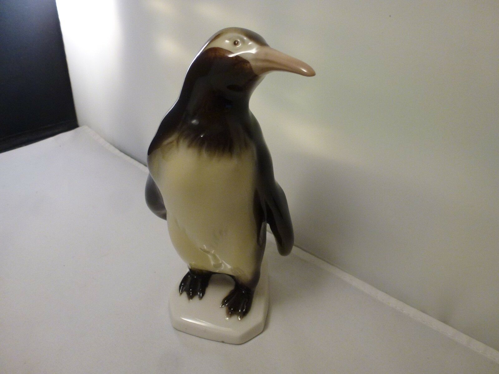 Royal Dux Figurine Penguin With Original Label & Pink Triangle  388 U4 98