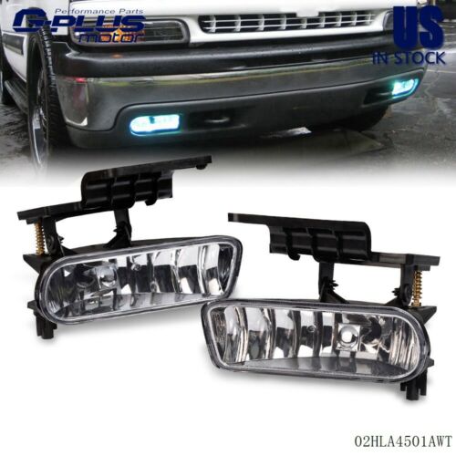 Fit For 99-02 Chevy Silverado 2000-2006 Tahoe Suburban Fog Lights Bumper Lamps