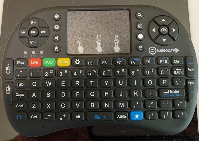 2.4ghz Wireless 92 Quick Keys Mini Keyboard Touchpad For Pc Android Xbox 360 New