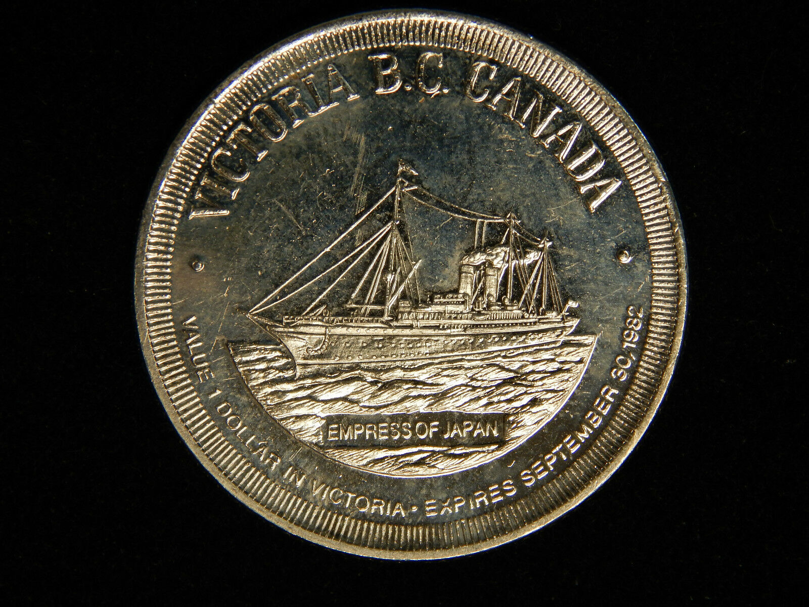 1982 Canada Victoria B.c. Trade Dollar