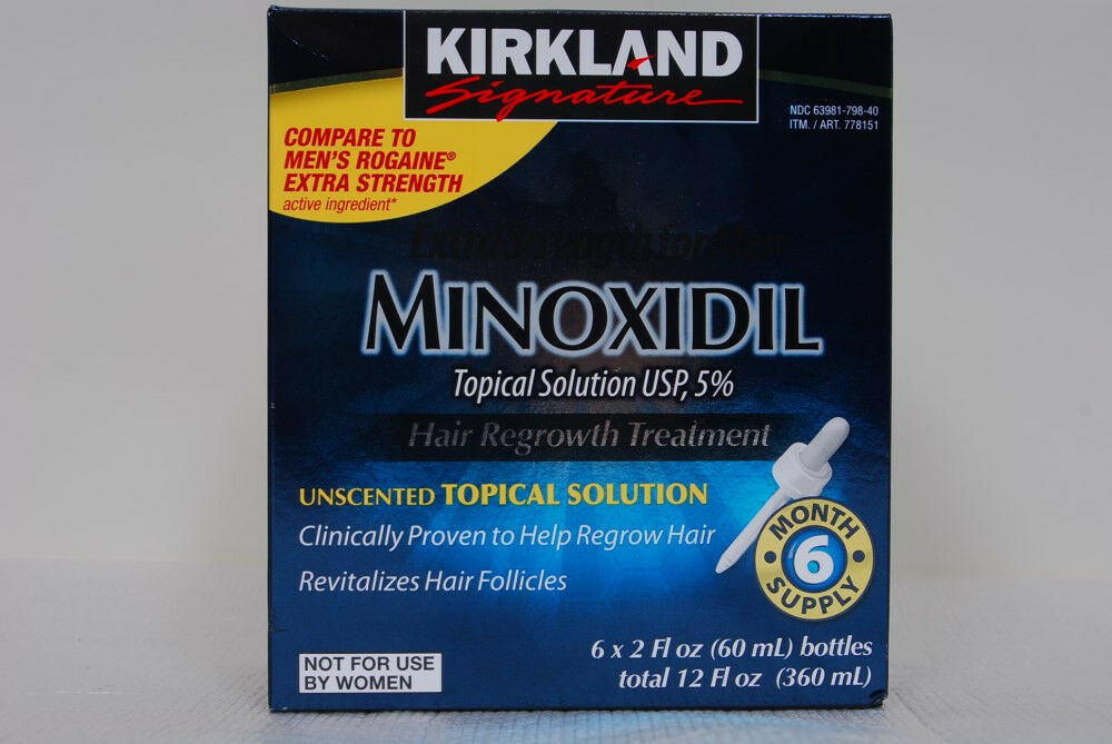 6 Months Kirkland Generic Minoxidil 5% Mens Hair Loss Regrowth Treatment 03/2023