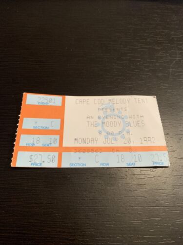 Moody Blues Concert Ticket Stub Cape Cod 1992