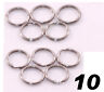 Stainless Steel Key Rings 1/2" (12mm) Split Ring, Wholesale Lot 10